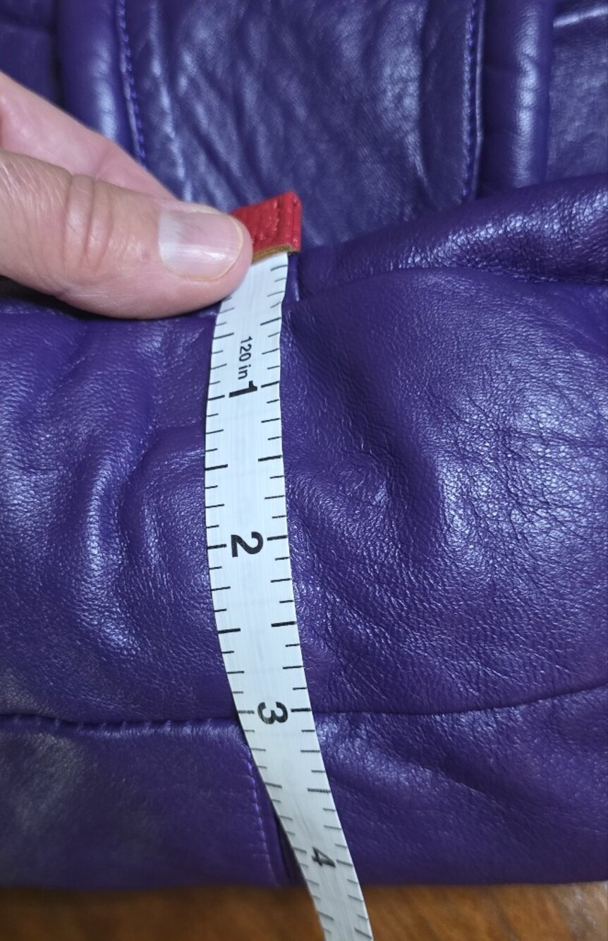 Vintage Leather Californian Hobo Lambskin Leather Hobo Bag Italy Italian - Picture 10 of 13